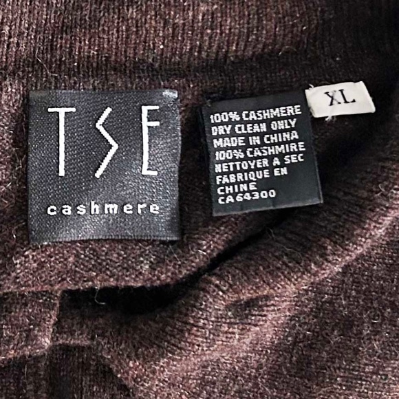 CARDIGAN, CASHMERE 100%, SIZE XL DARK BROWN, HOLT RENFREW, COLLAR & UPPER POCKET - Picture 4 of 4